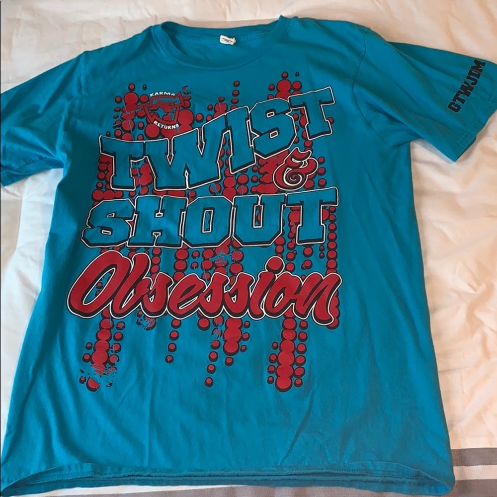 Karma Returns 2014 T&S Obsession worlds shirt.